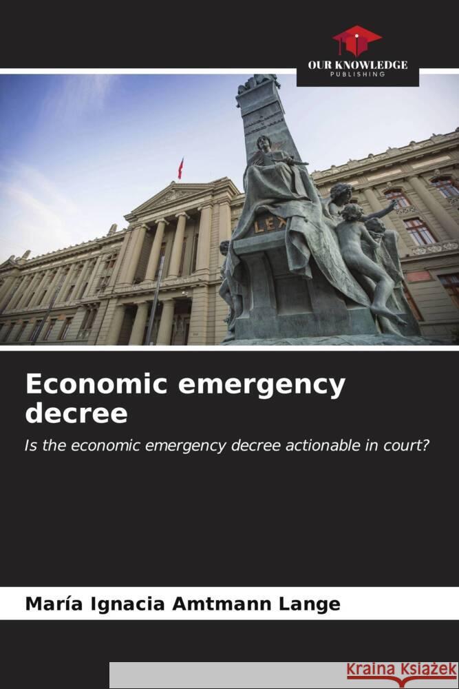 Economic emergency decree Amtmann Lange, María Ignacia 9786206572497