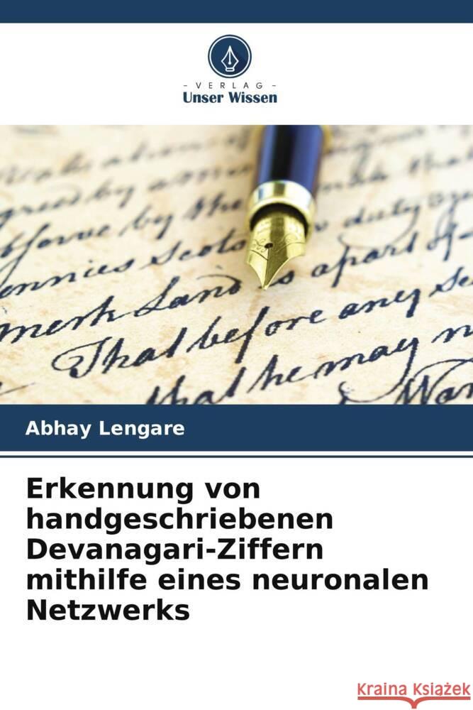 Erkennung von handgeschriebenen Devanagari-Ziffern mithilfe eines neuronalen Netzwerks Abhay Lengare 9786206668596