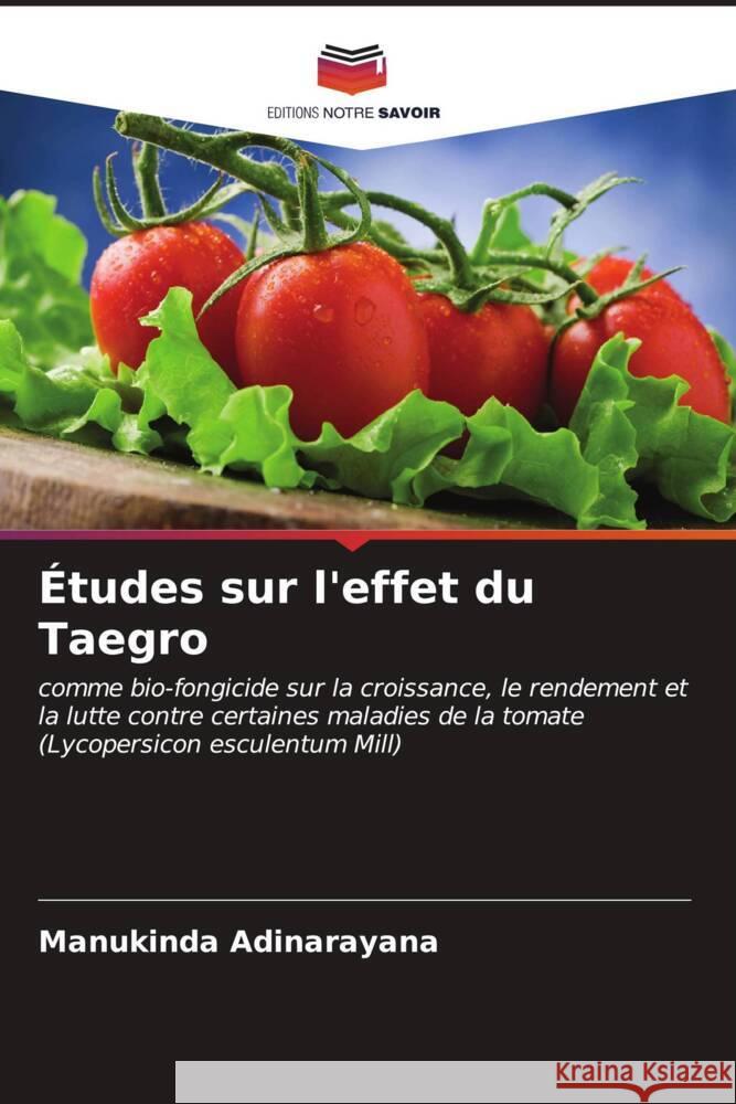 ?tudes sur l'effet du Taegro Manukinda Adinarayana 9786206677383