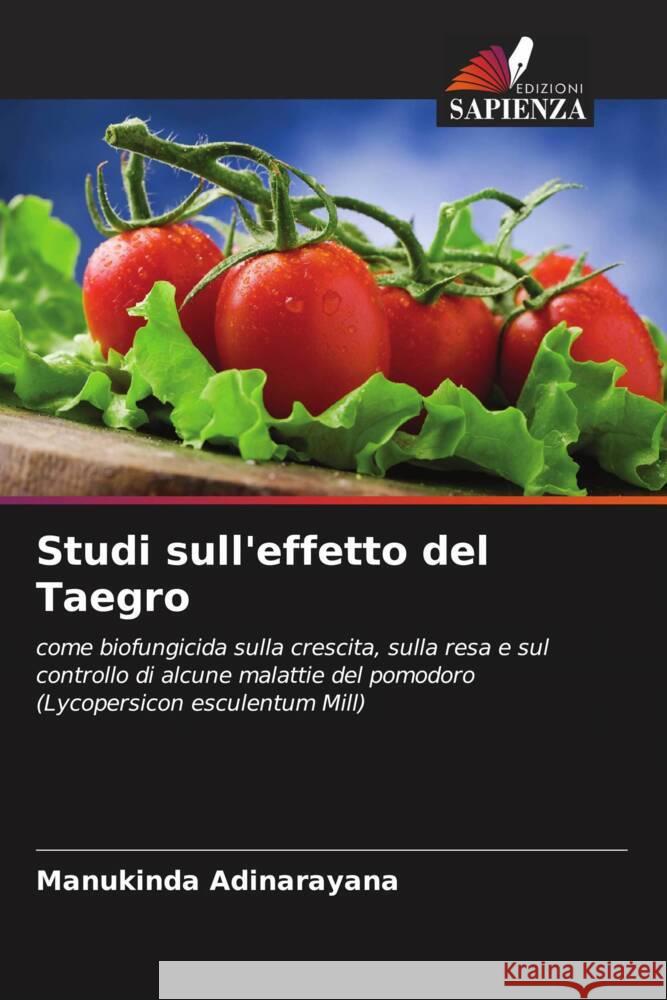 Studi sull'effetto del Taegro Manukinda Adinarayana 9786206677406