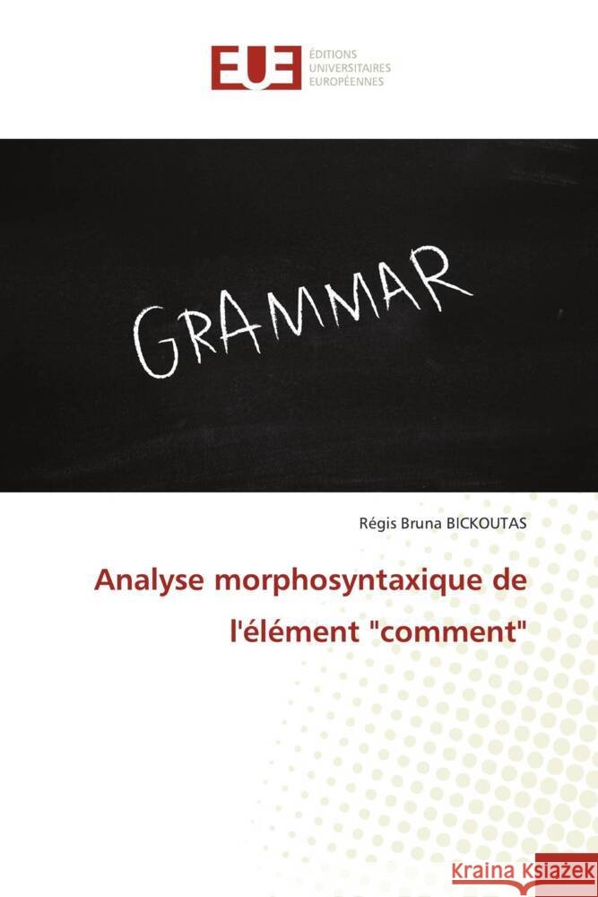 Analyse morphosyntaxique de l'élément 