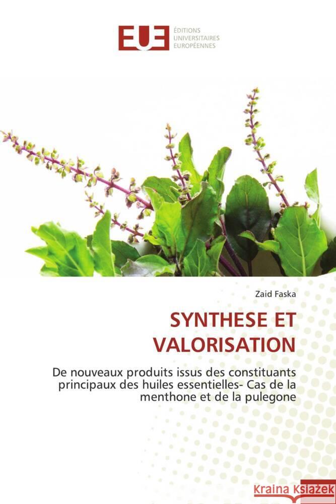 Synthese Et Valorisation Zaid Faska 9786206703358 Editions Universitaires Europeennes