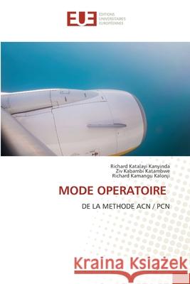 Mode Operatoire Richard Katalay Ziv Kabamb Richard Kamang 9786206712596 Editions Universitaires Europeennes