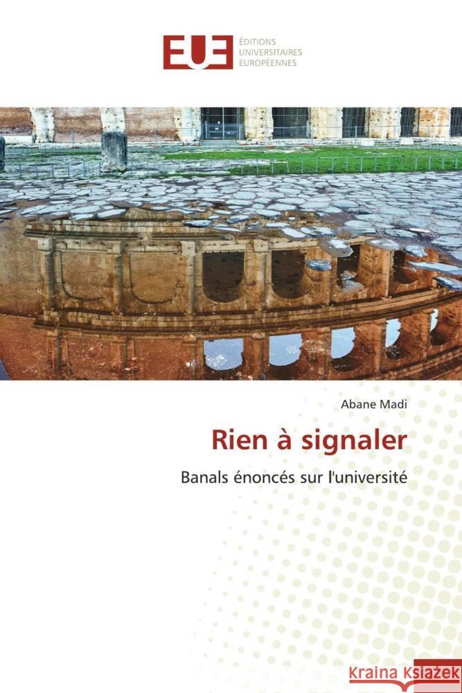 Rien ? signaler Abane Madi 9786206718840 Editions Universitaires Europeennes