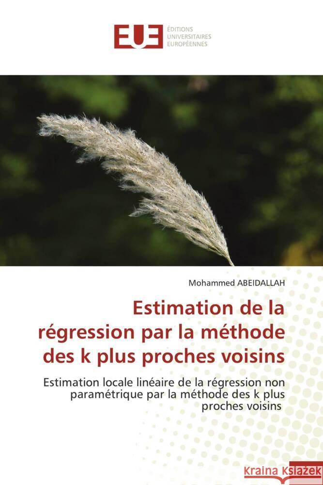 Estimation de la régression par la méthode des k plus proches voisins ABEIDALLAH, Mohammed 9786206733683 Éditions universitaires européennes
