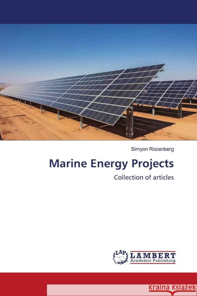 Marine Energy Projects Rozenberg, Simyon 9786206780212