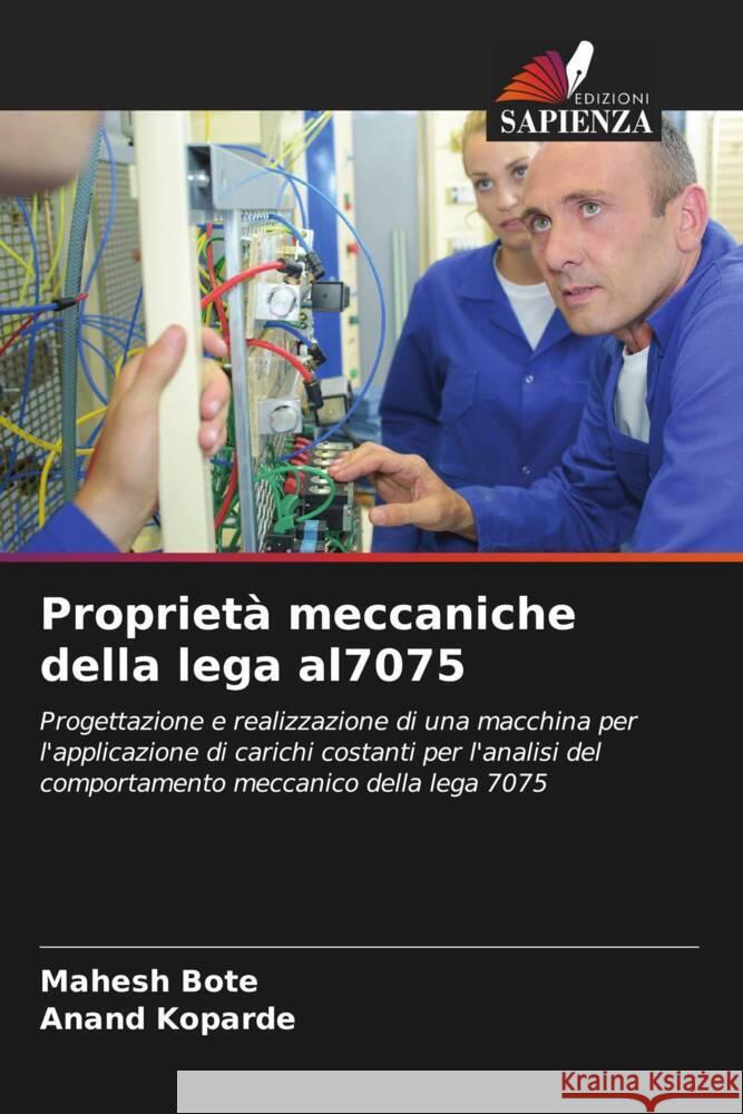 Proprietà meccaniche della lega al7075 Bote, Mahesh, Koparde, Anand 9786206871378