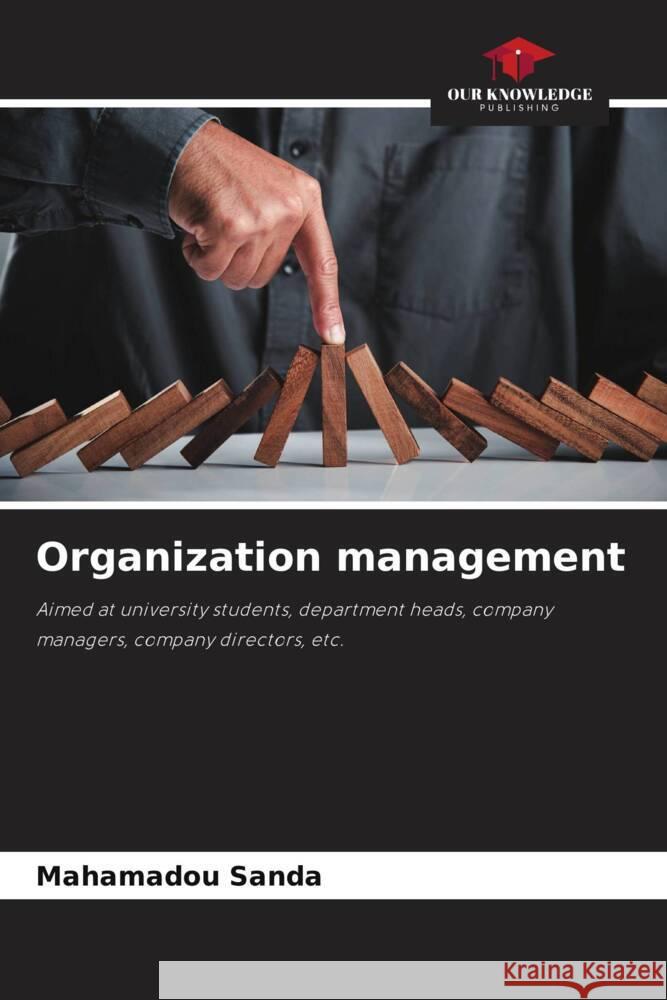 Organization management Mahamadou Sanda 9786206902393
