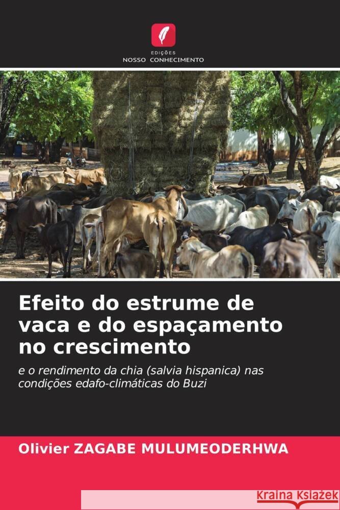 Efeito do estrume de vaca e do espa?amento no crescimento Olivier Zagab 9786206921318 Edicoes Nosso Conhecimento