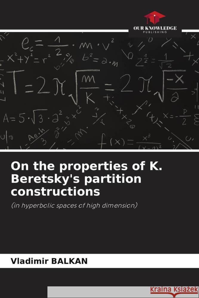 On the properties of K. Beretsky's partition constructions Vladimir Balkan 9786206983736