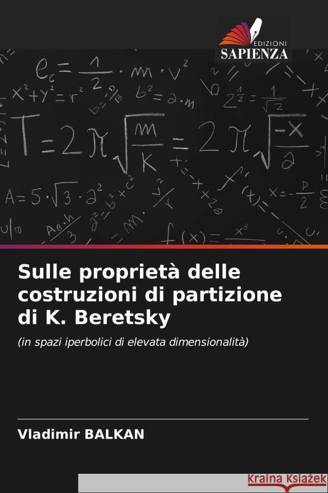 Sulle propriet? delle costruzioni di partizione di K. Beretsky Vladimir Balkan 9786206983767