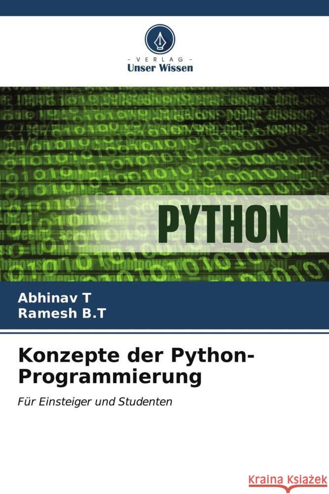 Konzepte der Python-Programmierung Abhinav T Ramesh B 9786207000104 Verlag Unser Wissen