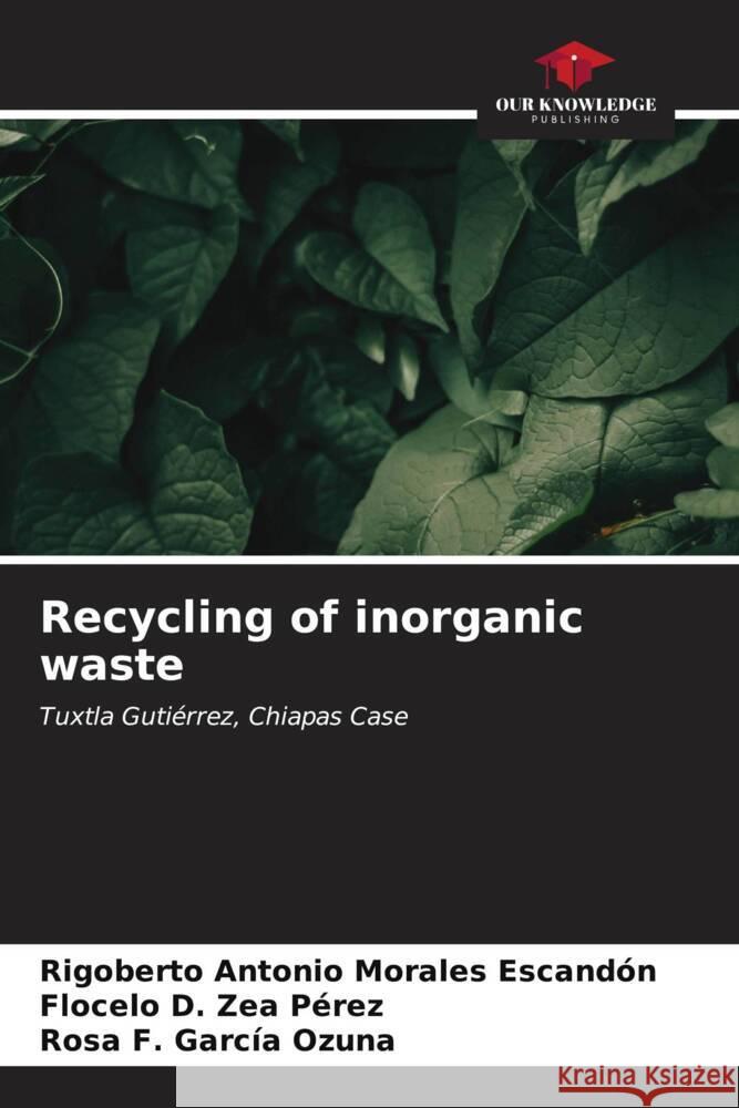 Recycling of inorganic waste Rigoberto Antonio Morale Flocelo D. Ze Rosa F. Garc? 9786207001903 Our Knowledge Publishing