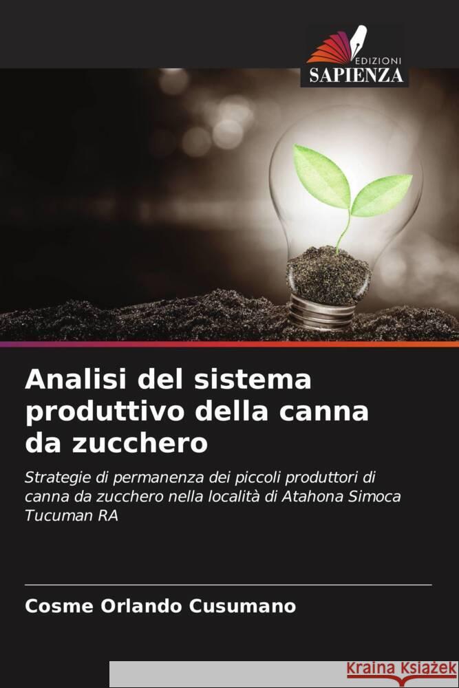 Analisi del sistema produttivo della canna da zucchero Cosme Orlando Cusumano 9786207023585