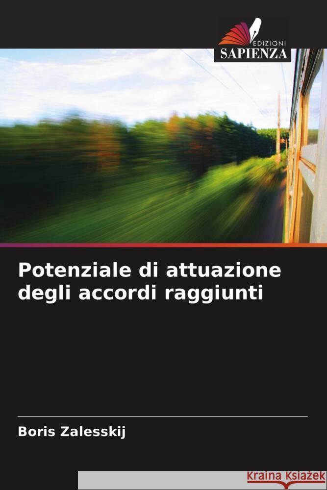 Potenziale di attuazione degli accordi raggiunti Boris Zalesskij 9786207056866 Edizioni Sapienza