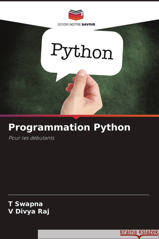 Programmation Python T. Swapna V. Divy 9786207147328
