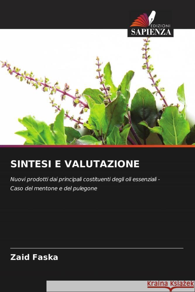Sintesi E Valutazione Zaid Faska 9786207232499 Edizioni Sapienza