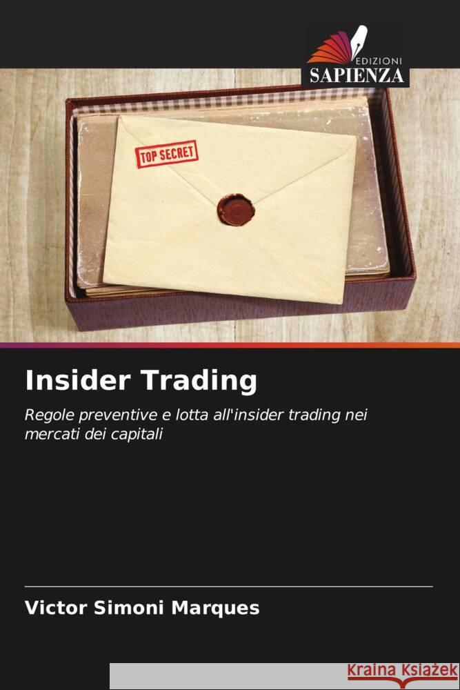 Insider Trading Victor Simon 9786207238880 Edizioni Sapienza