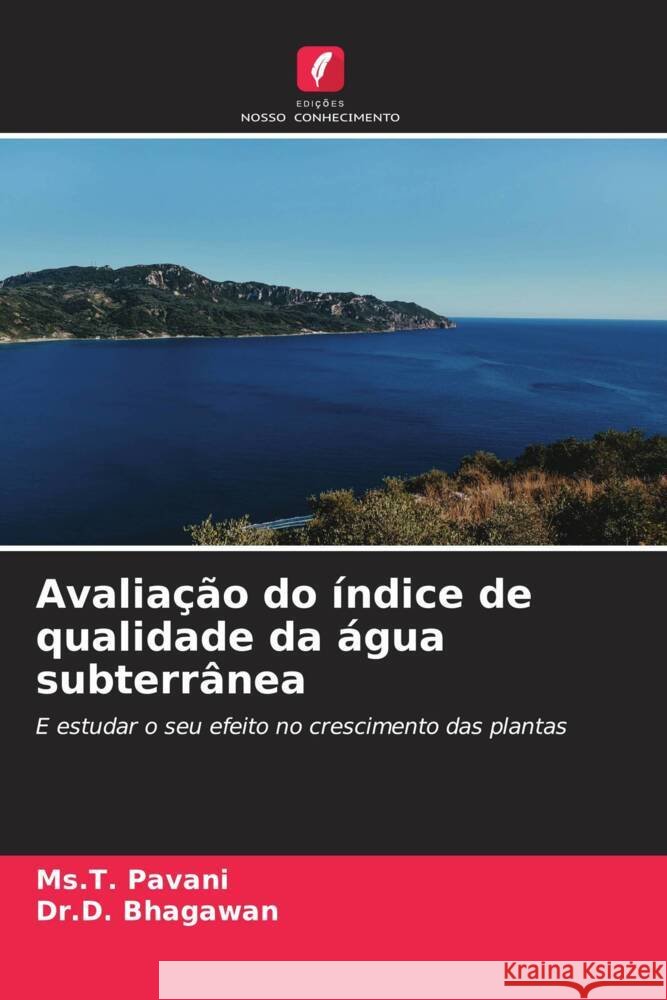 Avalia??o do ?ndice de qualidade da ?gua subterr?nea MS T. Pavani Dr D. Bhagawan 9786207294992