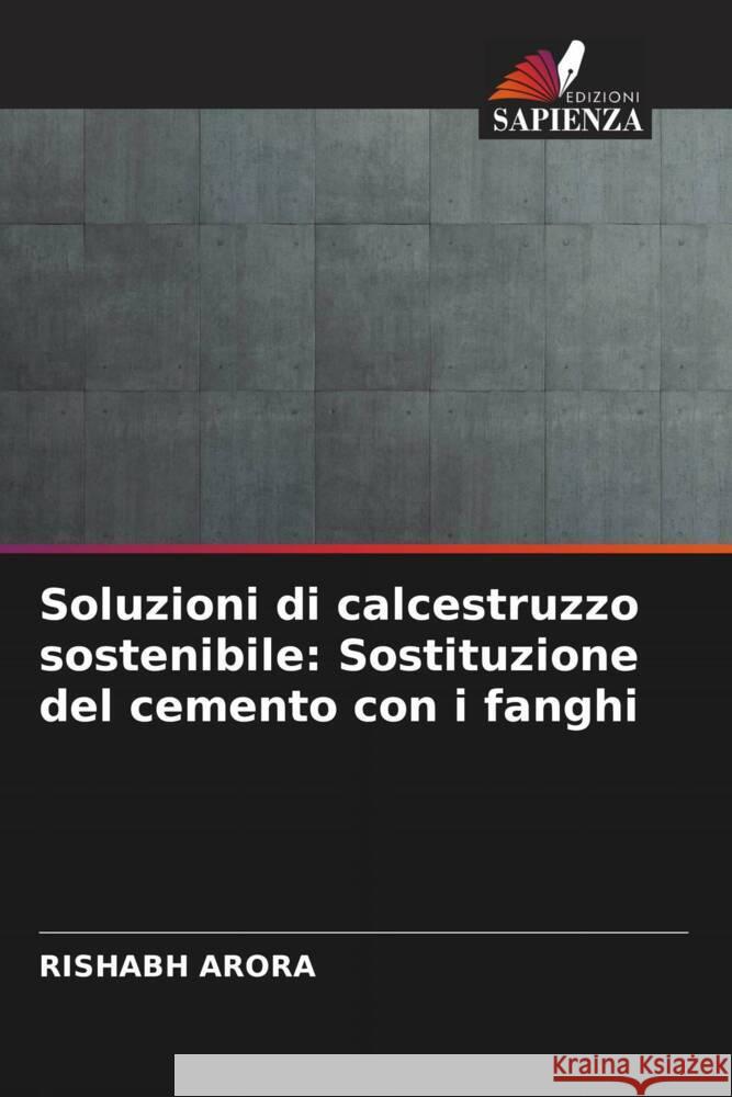 Soluzioni di calcestruzzo sostenibile: Sostituzione del cemento con i fanghi Rishabh Arora 9786207347735 Edizioni Sapienza