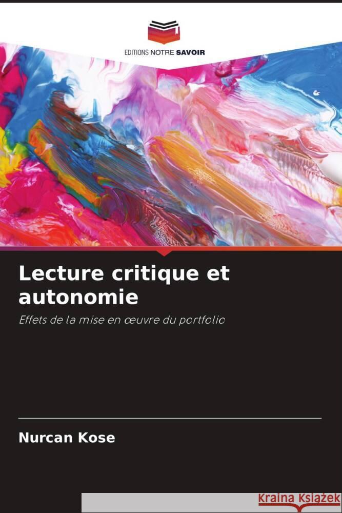 Lecture critique et autonomie Nurcan Kose 9786207361090