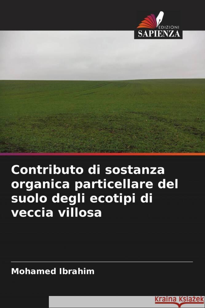 Contributo di sostanza organica particellare del suolo degli ecotipi di veccia villosa Mohamed Ibrahim 9786207425693 Edizioni Sapienza