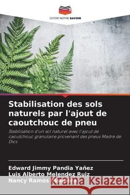 Stabilisation des sols naturels par l'ajout de caoutchouc de pneu Edward Jimmy Pandi Luis Alberto Melende Nancy Ramos Maquera 9786207697205