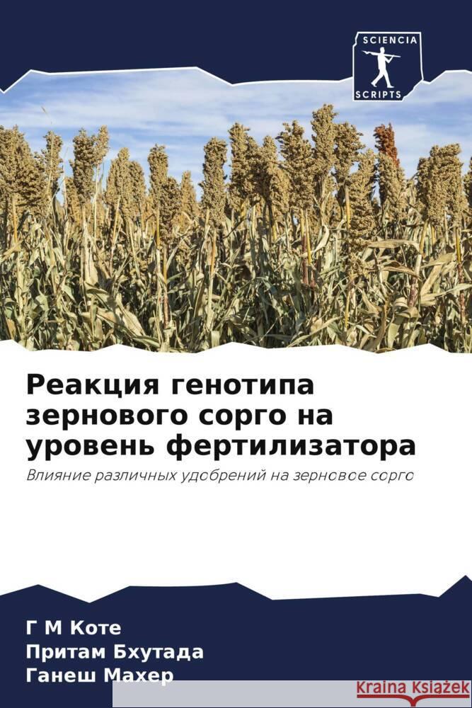 Reakciq genotipa zernowogo sorgo na urowen' fertilizatora Kote, G M, Bhutada, Pritam, Maher, Ganesh 9786207979059 Sciencia Scripts