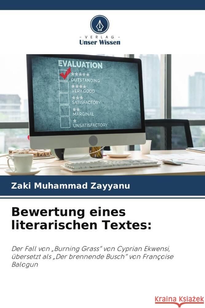 Bewertung eines literarischen Textes Zaki Muhamma 9786207986750