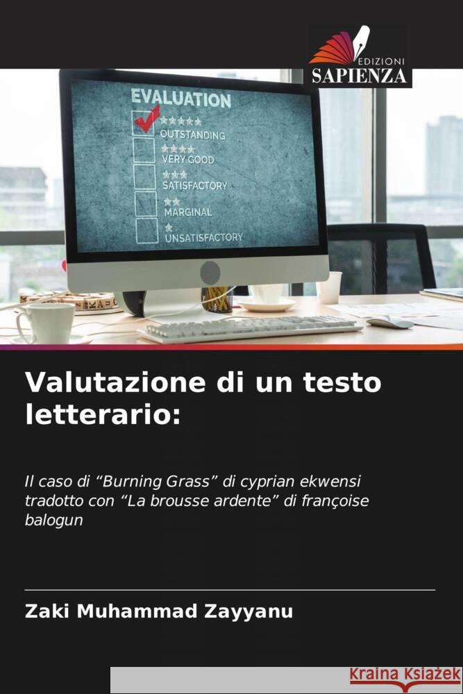 Valutazione di un testo letterario Zaki Muhamma 9786207986798