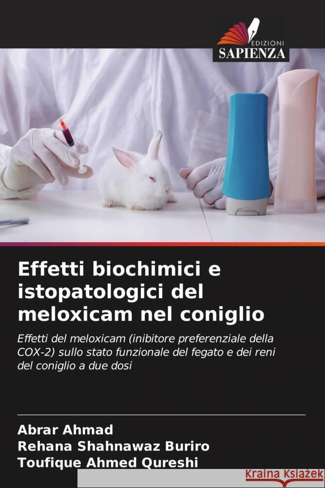 Effetti biochimici e istopatologici del meloxicam nel coniglio Abrar Ahmad Rehana Shahnawaz Buriro Toufique Ahmed Qureshi 9786208013653