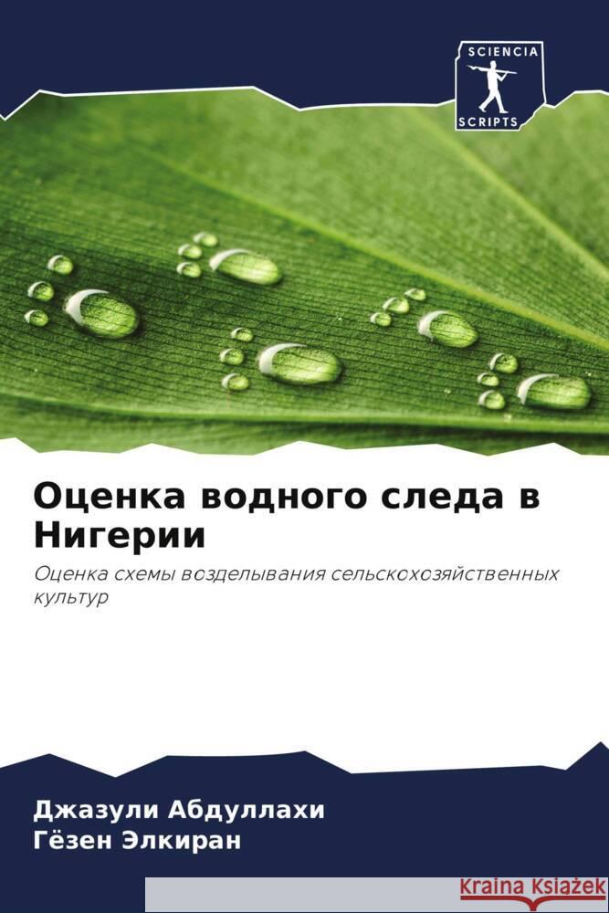 Ocenka wodnogo sleda w Nigerii Abdullahi, Dzhazuli, Jelkiran, Gözen 9786208025113 Sciencia Scripts