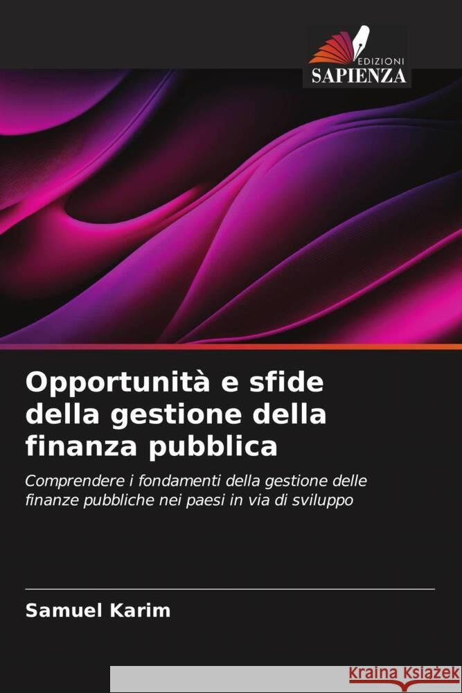 Opportunit? e sfide della gestione della finanza pubblica Samuel Karim 9786208091859