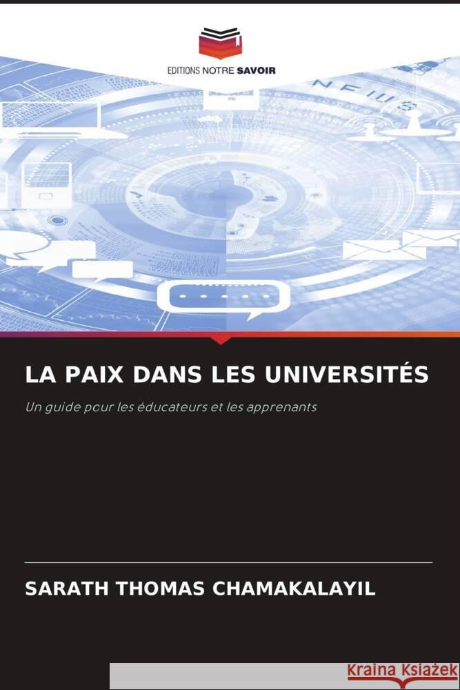 La Paix Dans Les Universit?s Sarath Thomas Chamakalayil 9786208128272 Editions Notre Savoir