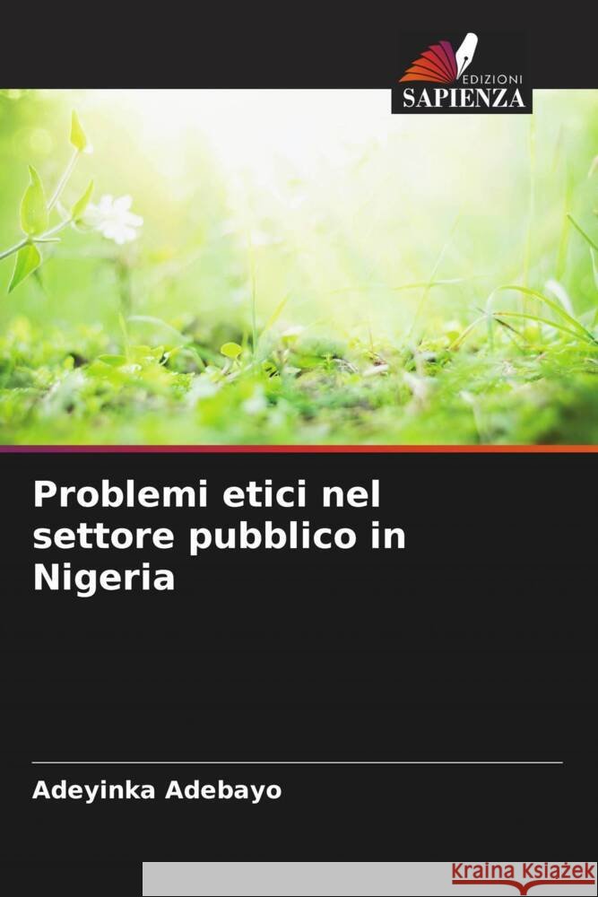 Problemi etici nel settore pubblico in Nigeria Adebayo, Adeyinka 9786208180485 Edizioni Sapienza