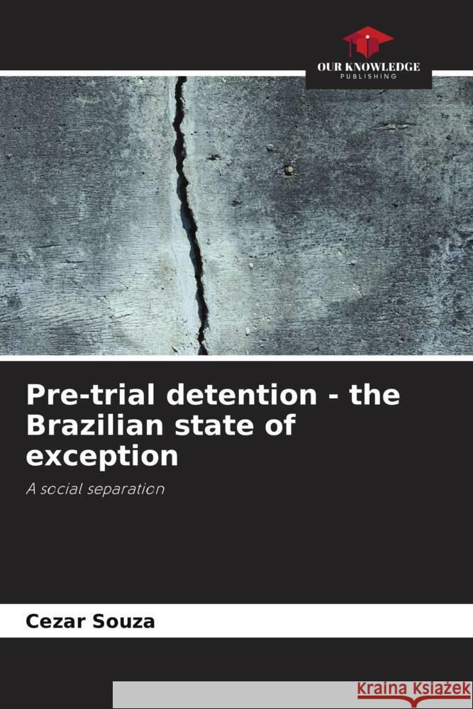 Pre-trial detention - the Brazilian state of exception Souza, Cezar 9786208188412