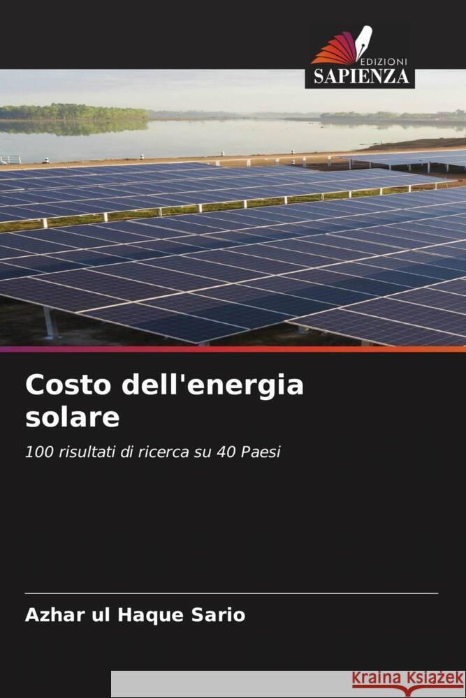 Costo dell'energia solare Azhar Ul Haque Sario 9786208226589