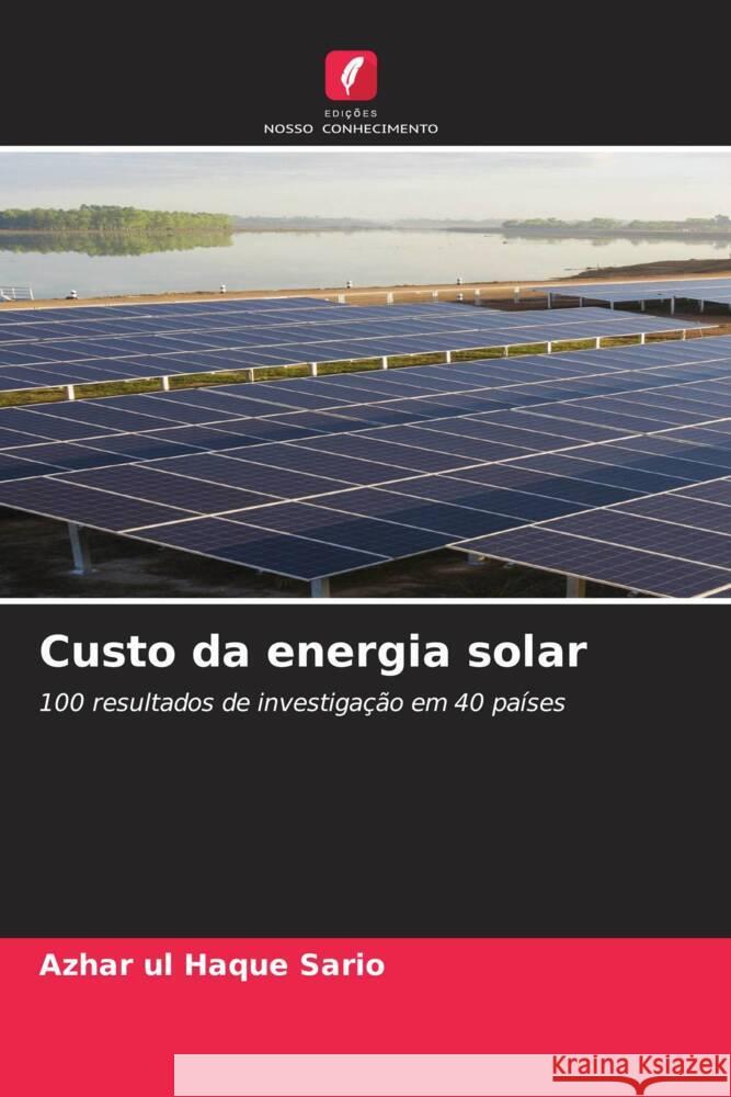 Custo da energia solar Azhar Ul Haque Sario 9786208226596