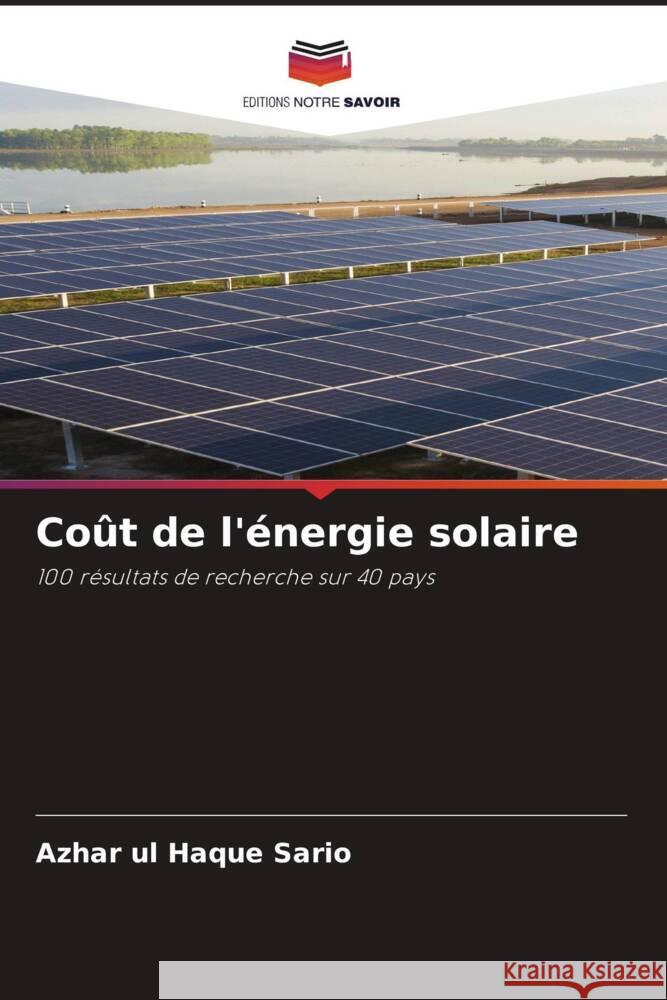 Co?t de l'?nergie solaire Azhar Ul Haque Sario 9786208228460