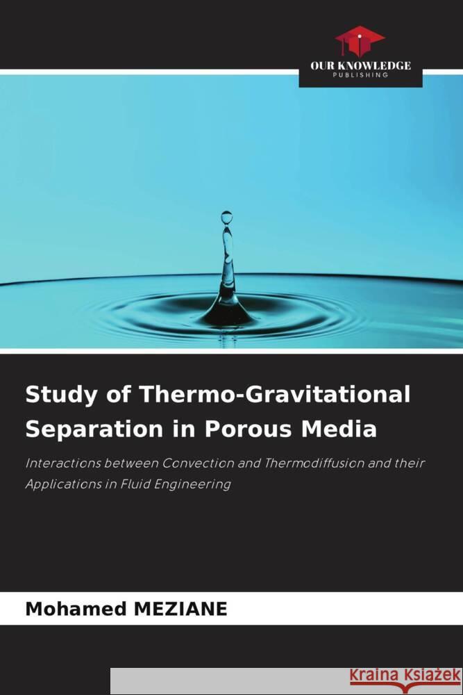 Study of Thermo-Gravitational Separation in Porous Media MEZIANE, Mohamed 9786208281090