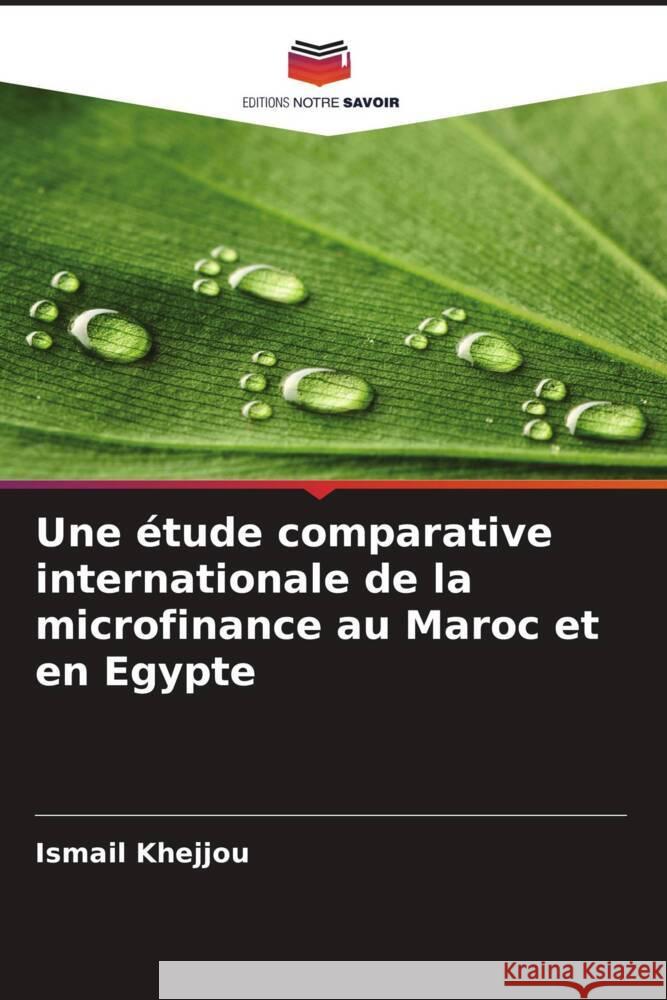 Une étude comparative internationale de la microfinance au Maroc et en Egypte Khejjou, Ismail 9786208350277