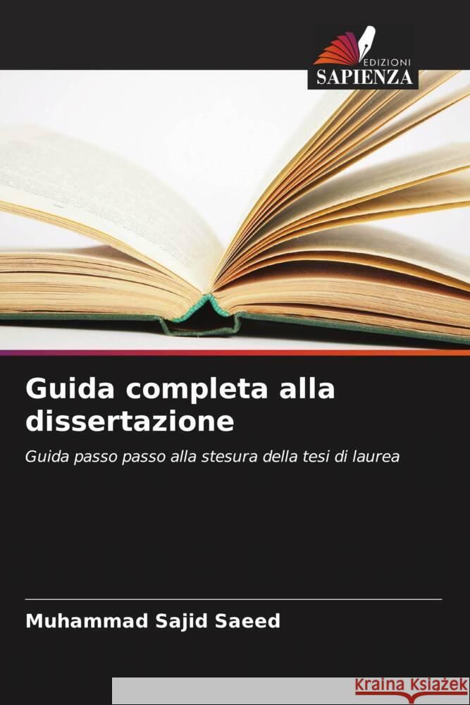 Guida completa alla dissertazione Saeed, Muhammad Sajid 9786208393137