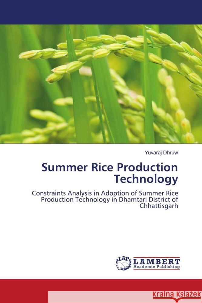 Summer Rice Production Technology Dhruw, Yuvaraj 9786208429386