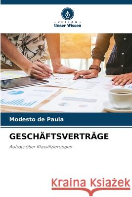 GESCHÄFTSVERTRÄGE de Paula, Modesto 9786208475185 Verlag Unser Wissen