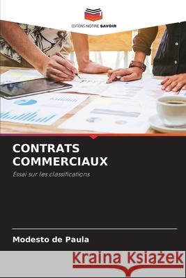 CONTRATS COMMERCIAUX de Paula, Modesto 9786208475192 Editions Notre Savoir