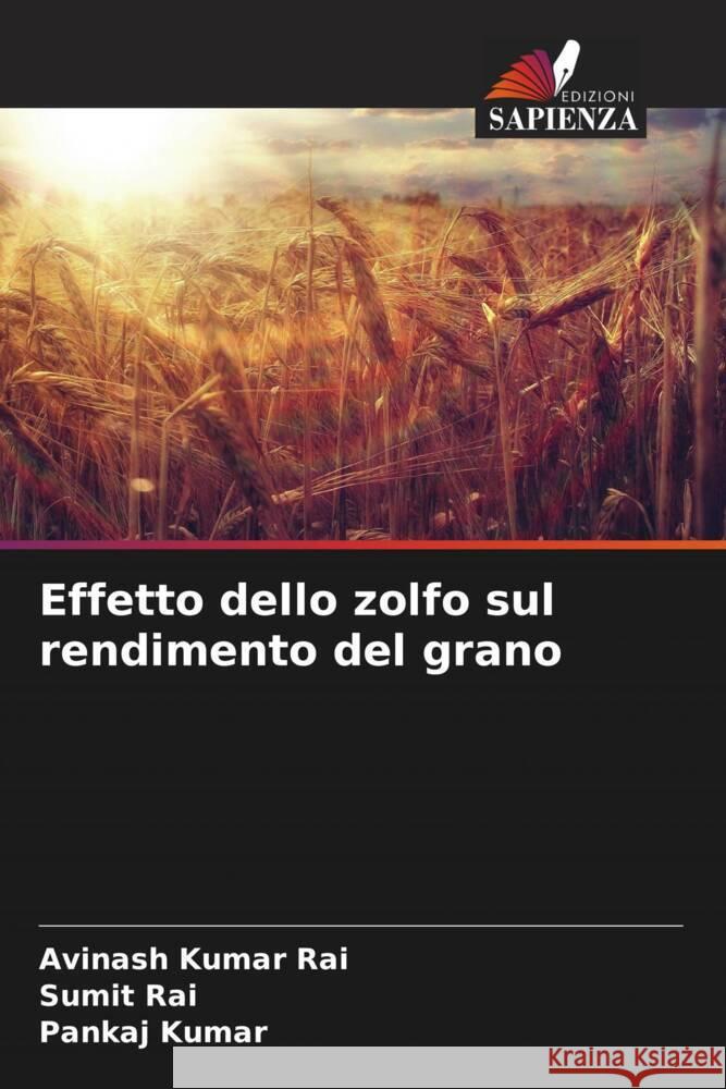 Effetto dello zolfo sul rendimento del grano Rai, Avinash Kumar, Rai, Sumit, Kumar, Pankaj 9786208567637 Edizioni Sapienza