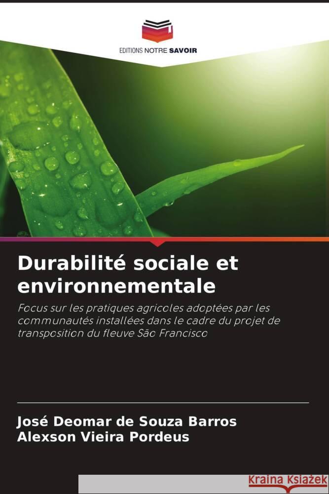 Durabilité sociale et environnementale Barros, José Deomar de Souza, Pordeus, Alexson Vieira 9786208591397