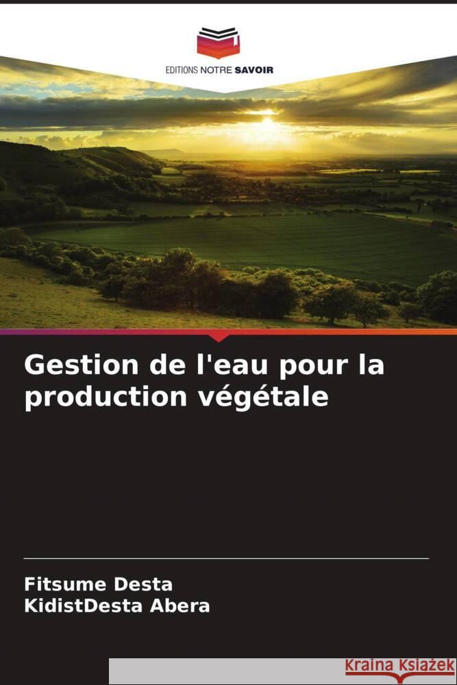 Gestion de l'eau pour la production végétale Desta, Fitsume, Abera, KidistDesta 9786208594084 Editions Notre Savoir