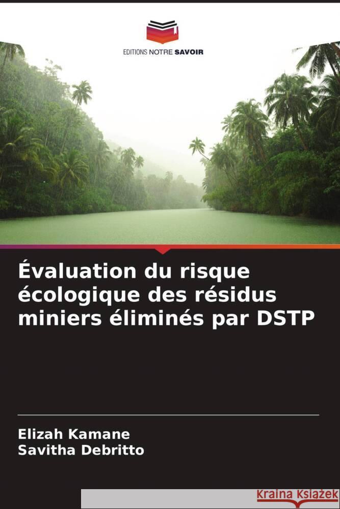 ?valuation du risque ?cologique des r?sidus miniers ?limin?s par DSTP Elizah Kamane Savitha Debritto 9786208629557 Editions Notre Savoir
