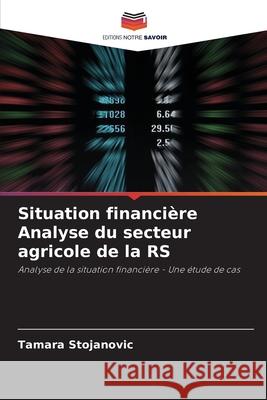 Situation financière Analyse du secteur agricole de la RS Stojanovic, Tamara 9786208701802